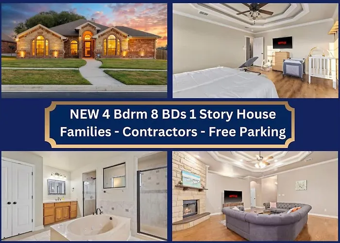 New Killeen House 8-10Ppl Families & Groups Pets